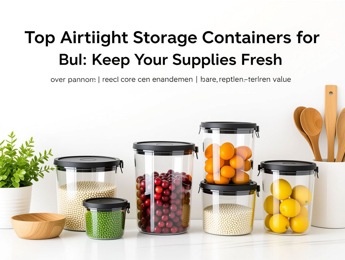 Top Airtight Storage Containers for Bulk Food: Keep Your Supplies Fresh